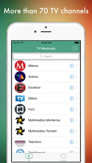 Captura de pantalla de TV Mexicana - Televisión Mexicana En Línea en iPhone 1