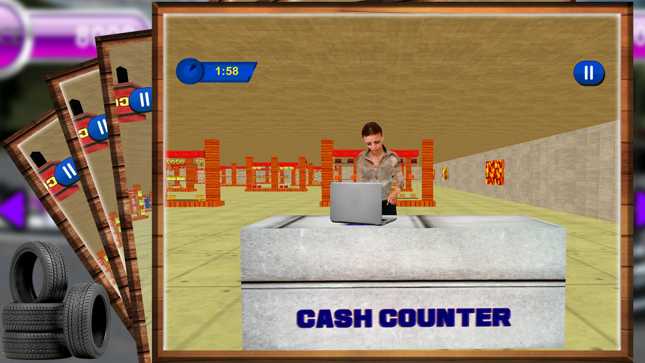 Car Drive Thru Supermarket – 3D Driving Simulator