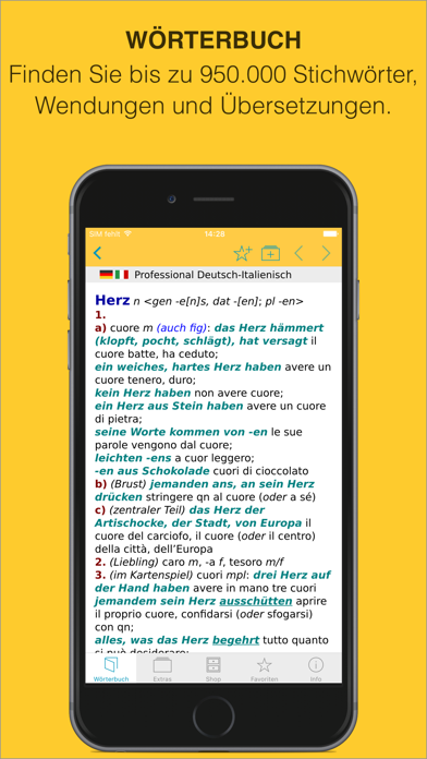 Screenshot #2 pour Italienisch Deutsch Wörterbuch
