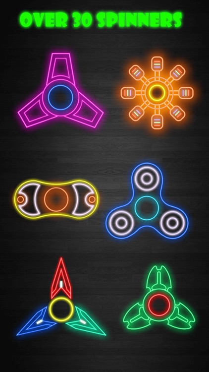 Fidget Spinner Glow Effect Simulator