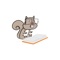 Happy Squirrel stickers by Hazal