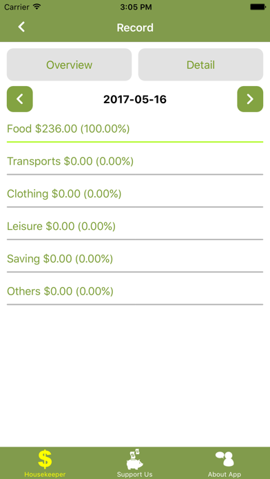 Screenshot 4 of Expenses Housekeeper App