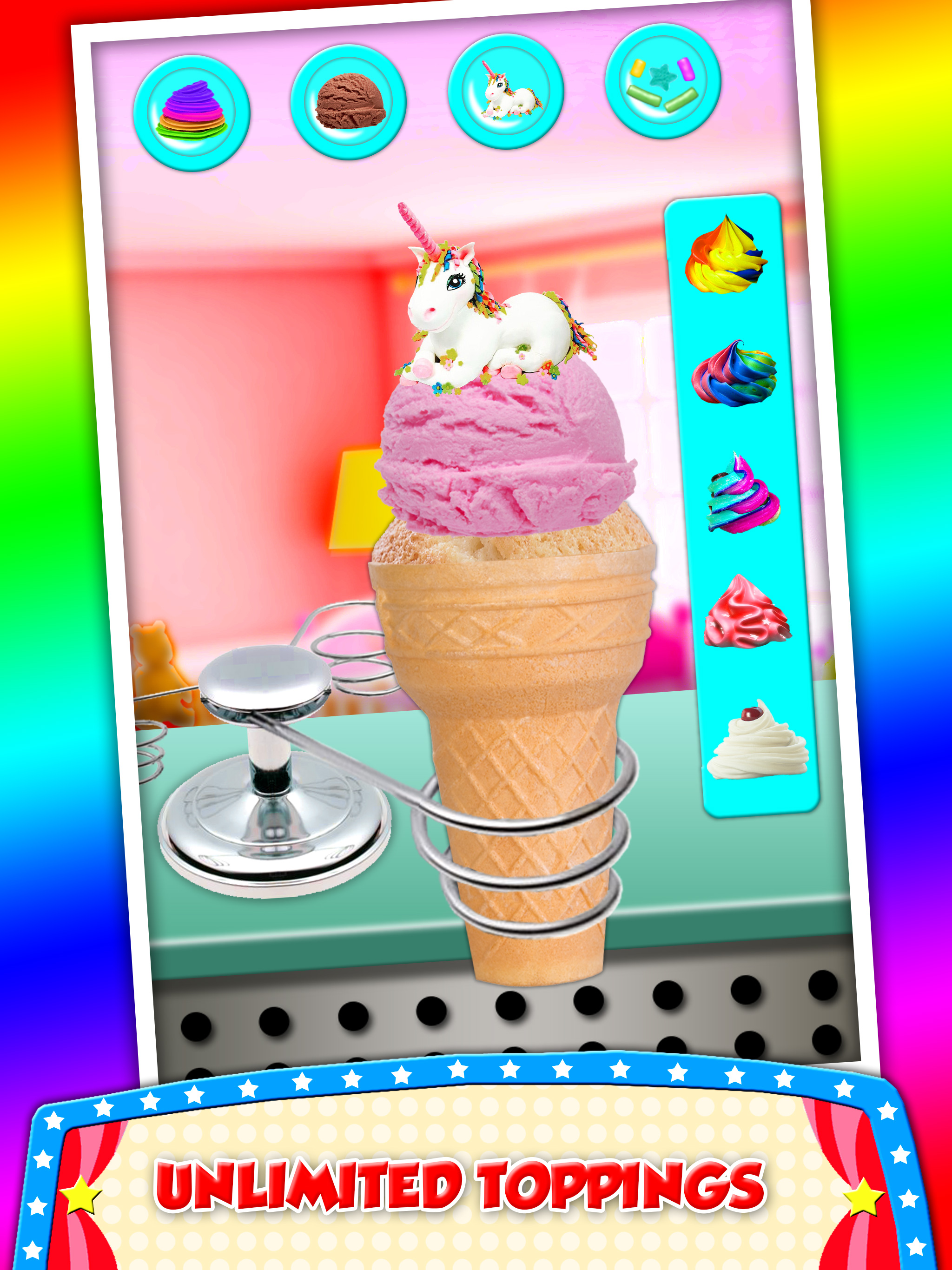 DIY Ice Cream On Cupcake! Cool Desserts Chef Game screenshot 8