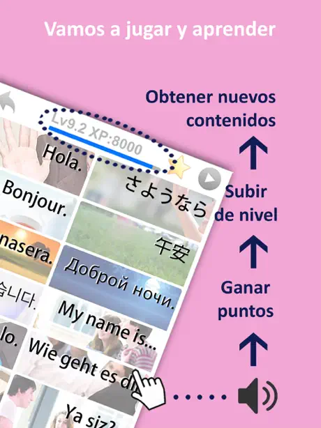 Aprender alemán con flashcard de bebé