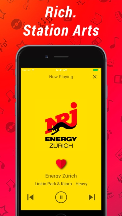 Radio Swiss HD iPhone screenshot 4 - Music app