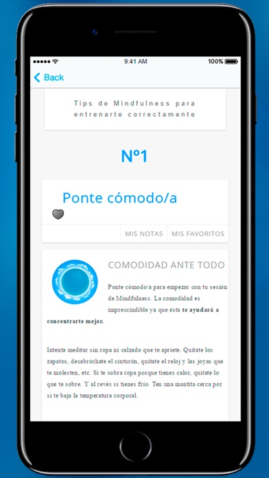 Screenshot #2 pour Mindfulness App -cómo vivir el presente