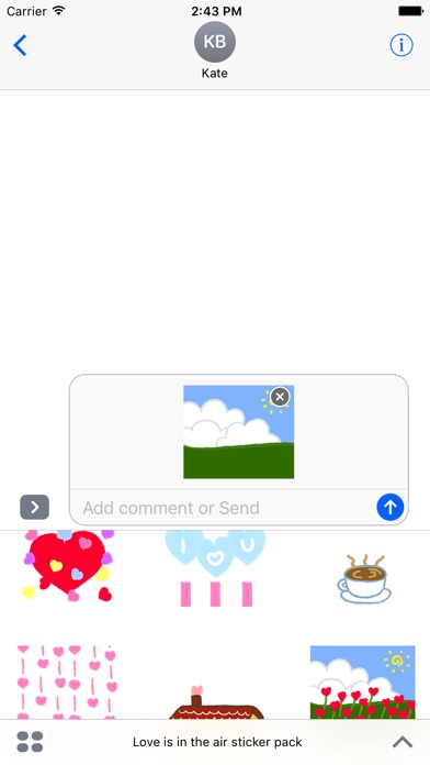 Love is in the air sticker screenshot 3