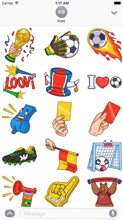 Soccer Emoji Football Stickers