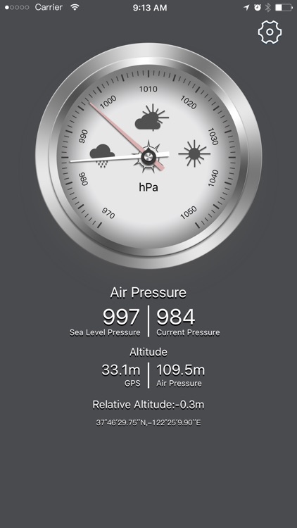 Barometer GPS--current barometric&altitude