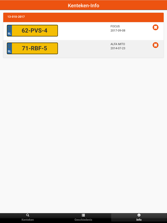 Screenshot #6 pour Kenteken-Info