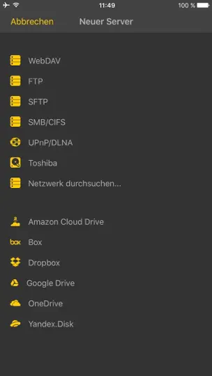 Screenshot von NPlayer Lite auf dem iPhone 3