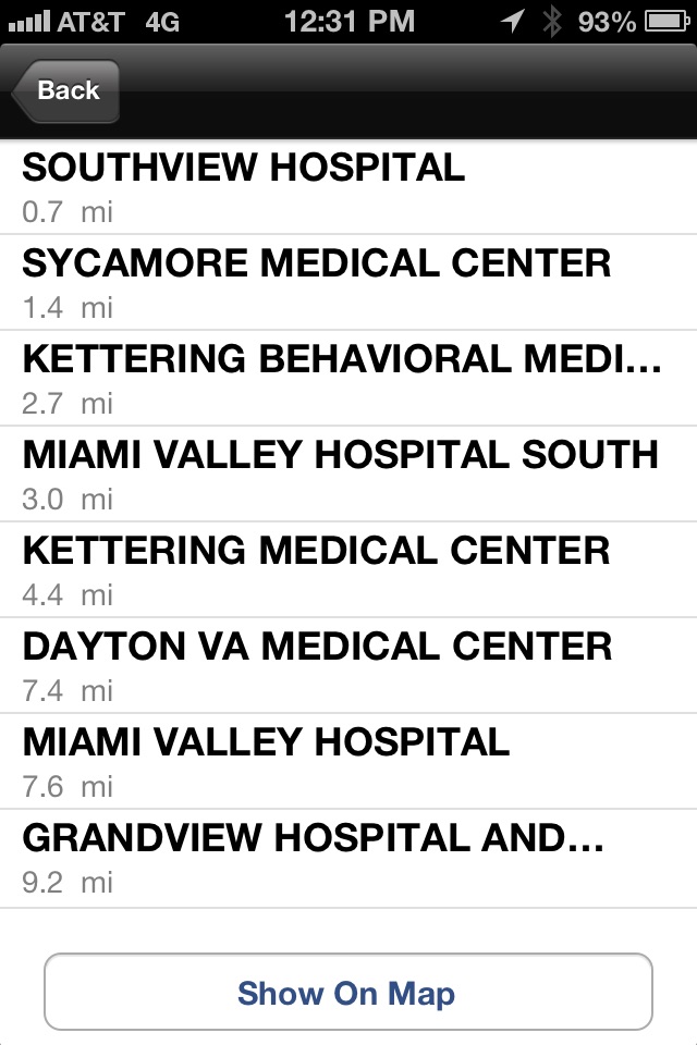 ER Locator screenshot 2