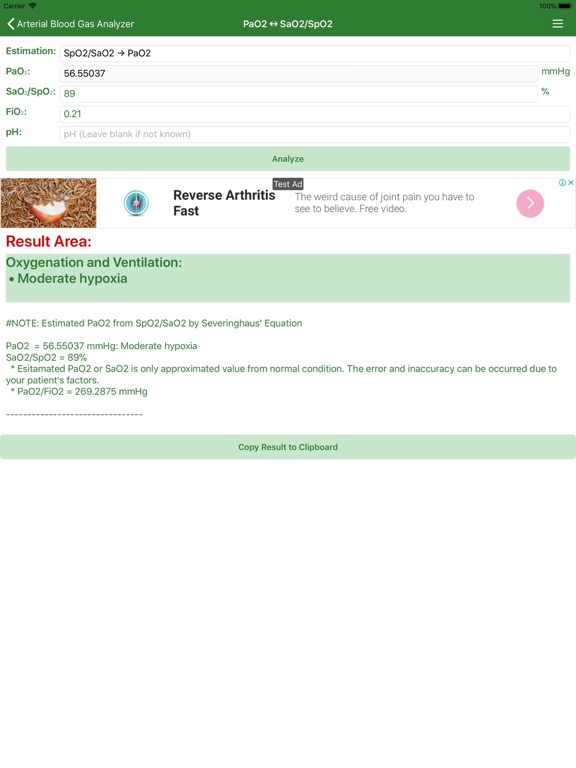 Screenshot #6 pour Arterial Blood Gas (Lite)