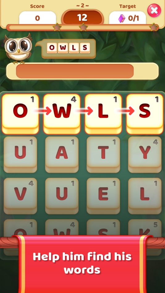 #3. Owls and Vowels: Word Game (iOS) 由: ELAPPS PTY LTD
