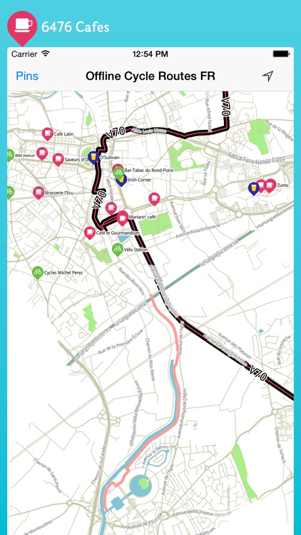 Offline Cycle Routes France screenshot-3
