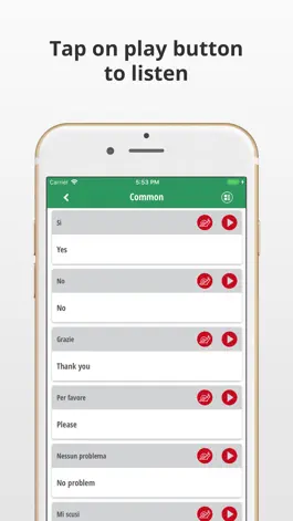 Game screenshot Learn Italian Language App apk