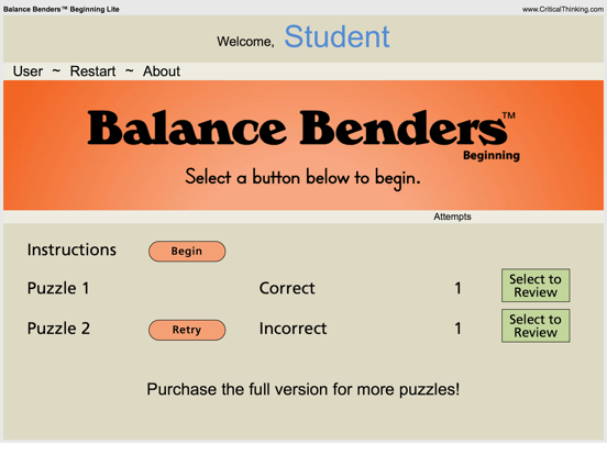 Screenshot #6 pour Balance Benders Beginning Lite