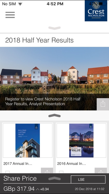 Crest Nicholson IR App
