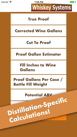 Whiskey Systems Calculator