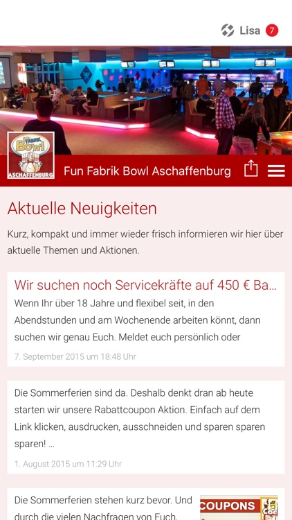 Fun Fabrik Bowl Aschaffenburg