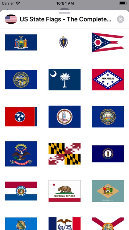US State Flags Complete Set