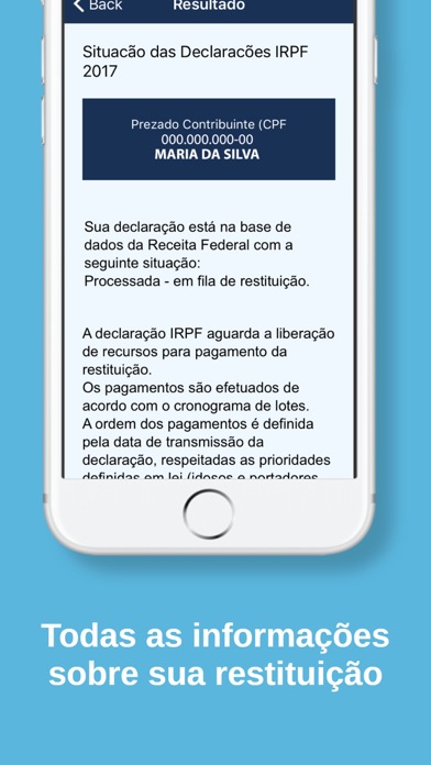 Restituição IRPF - Consulta screenshot 3