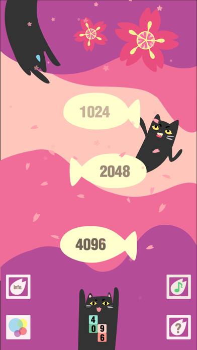 Screenshot #1 pour Cute Cat 2048 -  terris style