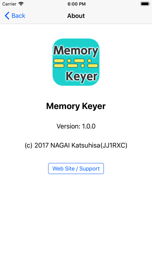#2. Memory Keyer (iOS) 由: Katsuhisa NAGAI