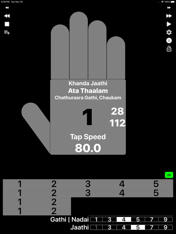 Carnatic Thaalam Robot iPad screenshot 2 - Music app