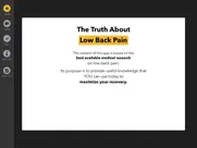 the truth about low back pain iPad Captures Décran 1