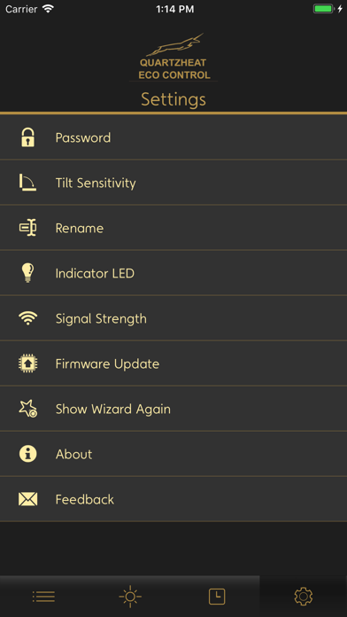 Quartzheat Eco Control iPhone screenshot