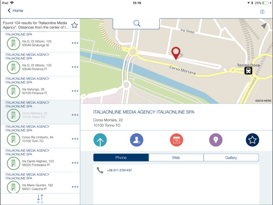 PagineBianche iPad screenshot 4 - Reference app