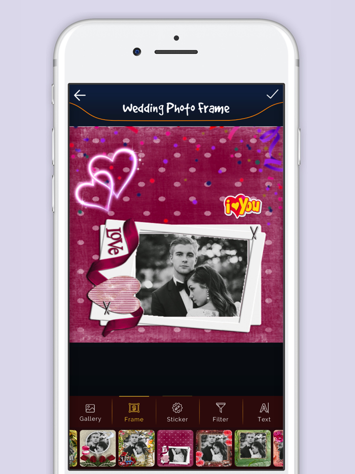 Wedding Square Photo Frame