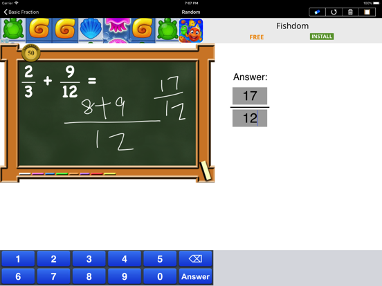 Basic Fraction Screenshot 1