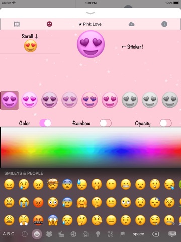 Pink Love • Emoji and stickers screenshot 3