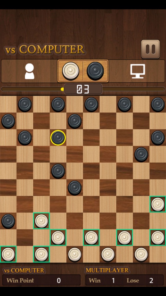 #1. King of Checkers (iOS) Podle: MOBIRIX