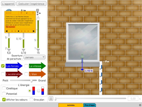 Screenshot #6 pour Forces et mouvement