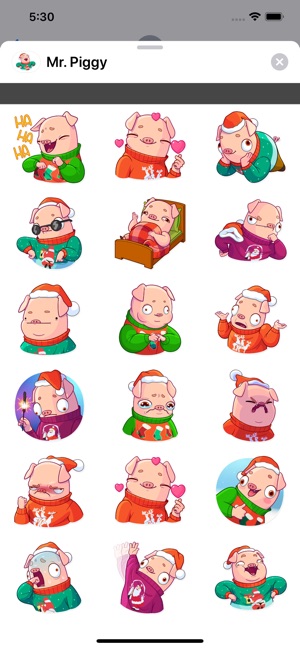 Mr. Piggy stickers pack(圖1)-速報App