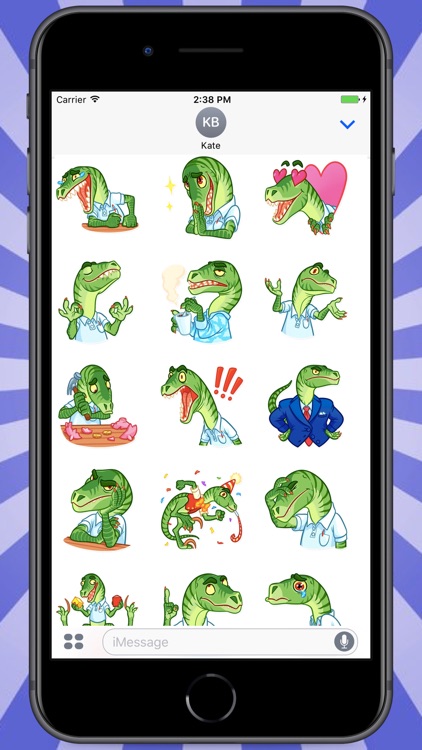 Cool Velociraptor Stickers