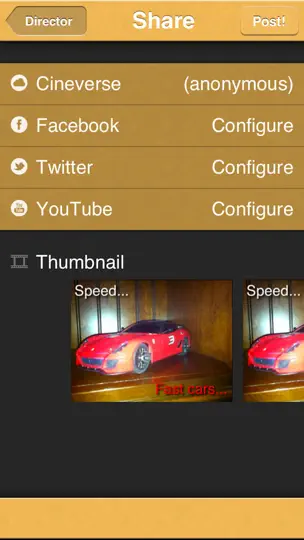 Capture d'écran de Cineverse sur iPhone 3