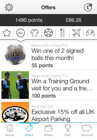 Newcastle United F.C. Rewards screenshot 2