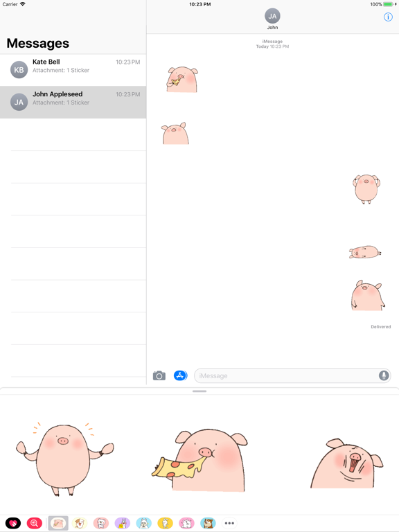 Screenshot #4 pour Piggy Funny Animated Sticker