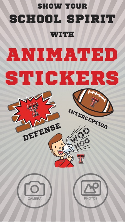 Texas Tech Red Raiders Animated Selfie Stickers