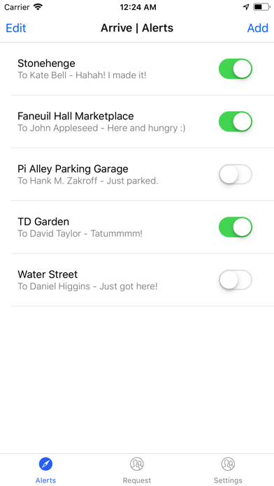 Screenshot #1 pour Arrive - Location Based Alerts