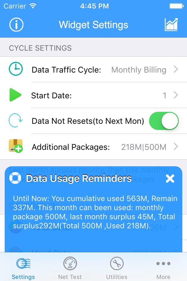 My Data Usage Widget Pro screenshot 3