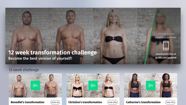 8fit Workouts & Meal Planner Screenshot