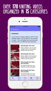 KnittingHelp Video Reference screenshot #1 for iPhone