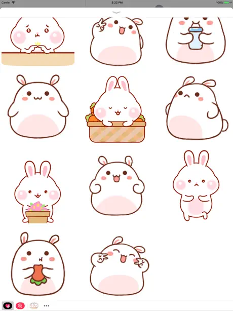 Bunny Couple Animated Stickers