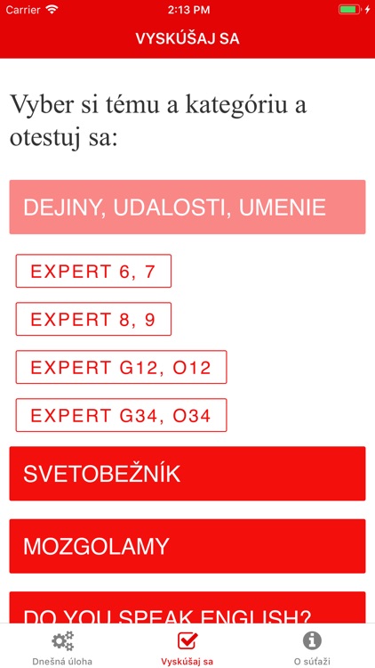 Súťaž EXPERT