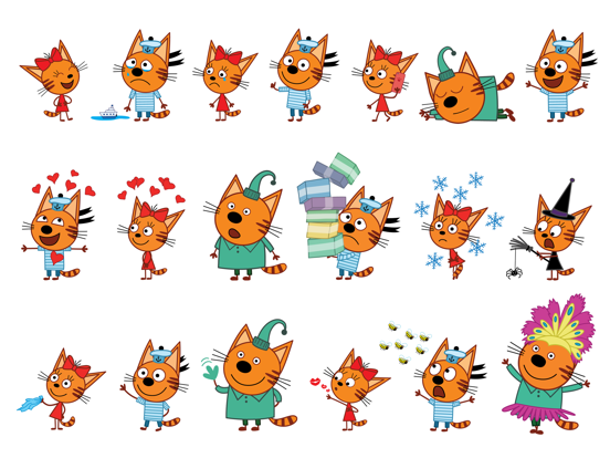 Kid-E-Cats: Emotions iPad screenshot 2 - Stickers app
